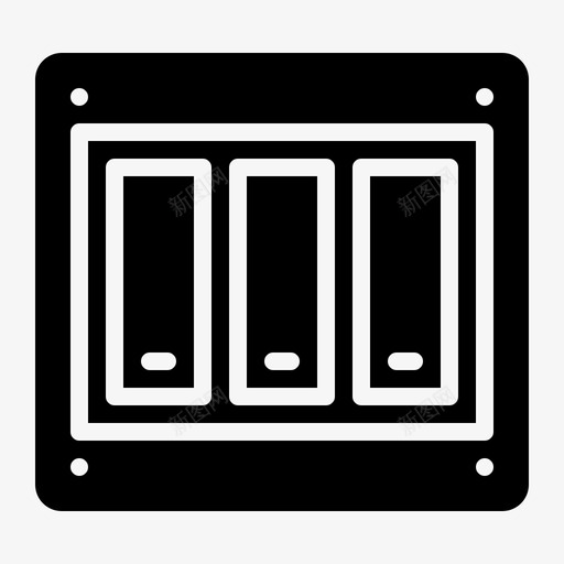 电灯开关开关拨动开关svg_新图网 https://ixintu.com 开关 电灯 拨动 开关电源 符号