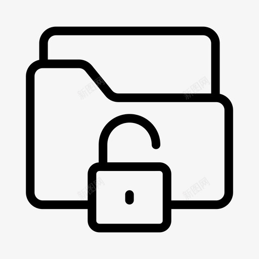 解锁目录文件svg_新图网 https://ixintu.com 安全性 解锁 目录 文件 文件夹