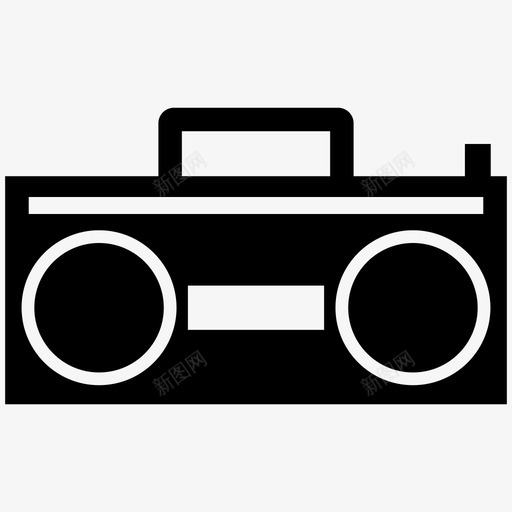音箱音响设备盒式录音机svg_新图网 https://ixintu.com 录音机 盒式 音箱 音响 设备