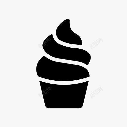 冰淇淋杯子美味svg_新图网 https://ixintu.com 冰淇淋 杯子 美味 食物 甜食