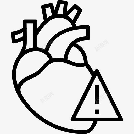 心脏急症提醒检查svg_新图网 https://ixintu.com 心脏 急症 提醒 检查 警告 心理健康 心脑