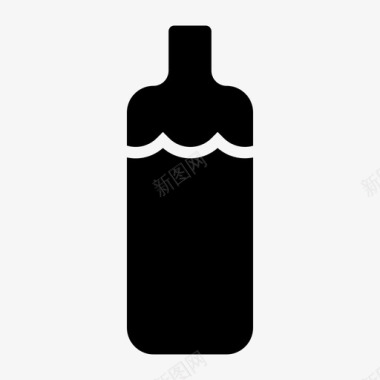 水瓶饮料水合物图标