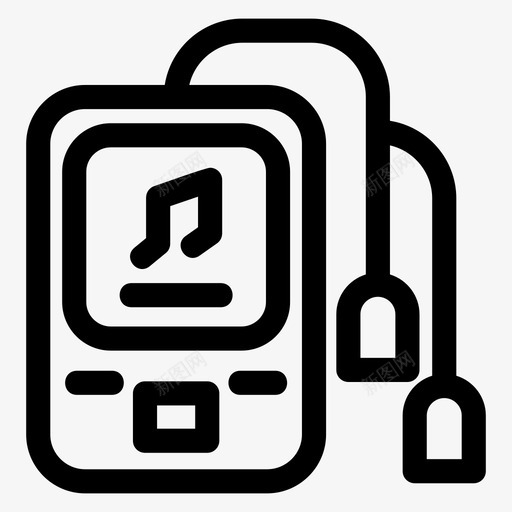 ipod设备电子svg_新图网 https://ixintu.com 设备 电子音乐 播放器 技术 技术科 科技
