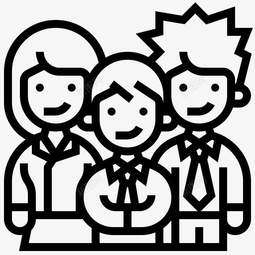员工公司组织svg_新图网 https://ixintu.com 员工 公司 组织 资源 团队 考核