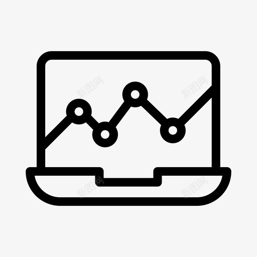 图表分析笔记本电脑svg_新图网 https://ixintu.com 图表 分析 分析图 笔记本 电脑 电脑报 报告 初创 企业 新业务 线图