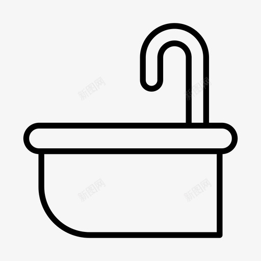 浴室浴缸休息室svg_新图网 https://ixintu.com 浴室 浴缸 休息室 淋浴 家具 系列