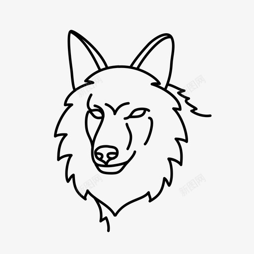 郊狼动物自然svg_新图网 https://ixintu.com 郊狼 动物 自然 野生动物 动物园