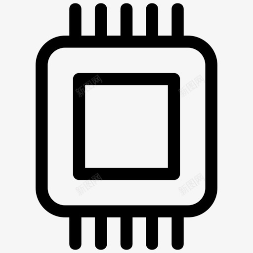 cpu硬件主题插图svg_新图网 https://ixintu.com 硬件 主题 插图 线条 图标 机械师 芯片