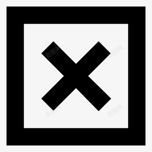 交叉符号阻止取消svg_新图网 https://ixintu.com 符号 交叉 错误 阻止 取消 响应 用户界面 图示 图标 集合