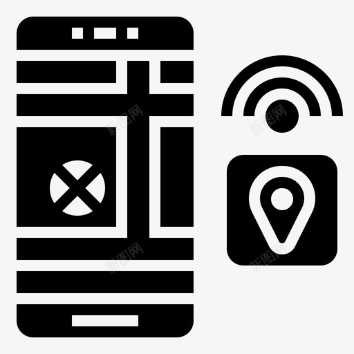 蓝牙跟踪位置丢失svg_新图网 https://ixintu.com 蓝牙 跟踪 位置 丢失 智能 手机 小工 工具 图示