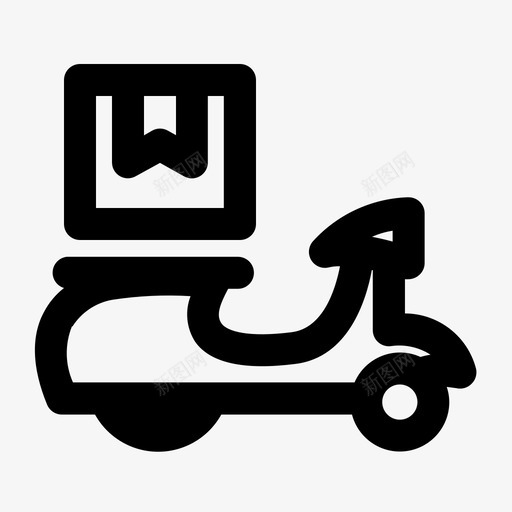 vespadelivery经济型网店svg_新图网 https://ixintu.com 运输 经济型 网店 创业 电子商务
