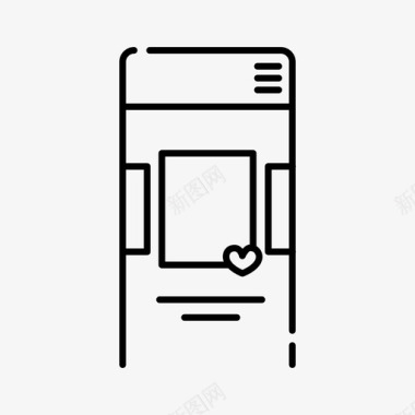 在线约会应用程序应用程序界面图标