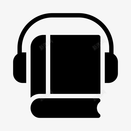书教育耳机svg_新图网 https://ixintu.com 教育 耳机 音乐 学校教育 线条