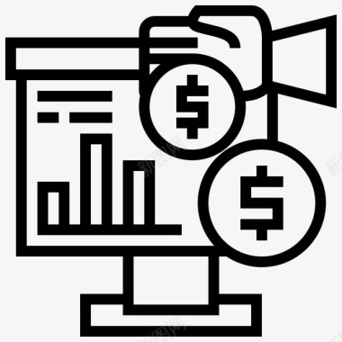 财务战略分析管理图标