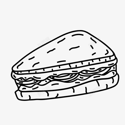 三明治面包美味svg_新图网 https://ixintu.com 三明治 面包 美味 吃快餐