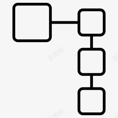 层次结构图表树图标