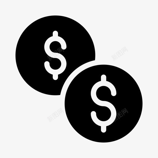 美元硬币成本svg_新图网 https://ixintu.com 货币 美元 硬币 成本 象素 线条 符号