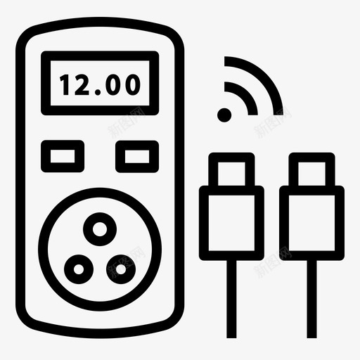 电能表插头省电svg_新图网 https://ixintu.com 电能表 插头 省电 插座 智能家居