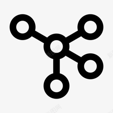 连接层次结构internet图标