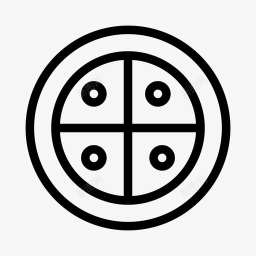 比萨饼面包房快餐svg_新图网 https://ixintu.com 面包房 比萨饼 快餐 垃圾 食品 切片 线条 符号