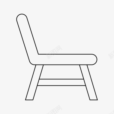 椅子家具坐图标