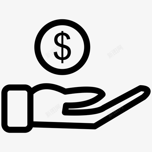 付款硬币金融svg_新图网 https://ixintu.com 付款 硬币 金融 货币 工资单 利润