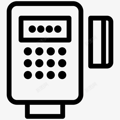 信用卡读卡器送货付款svg_新图网 https://ixintu.com 信用卡 读卡器 付款 送货