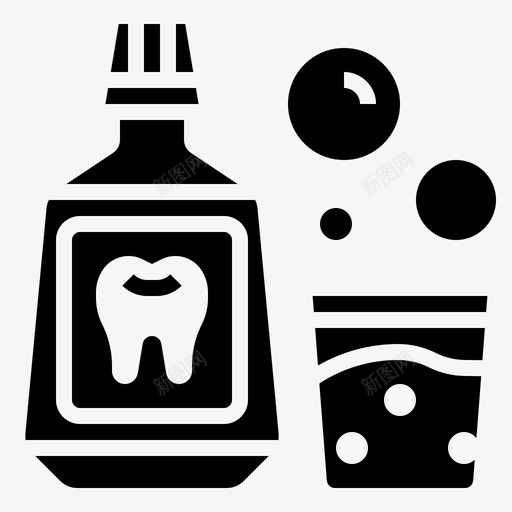 漱口水奶瓶呼吸svg_新图网 https://ixintu.com 漱口 口水 奶瓶 呼吸 护理 卫生 牙医 元素 标志