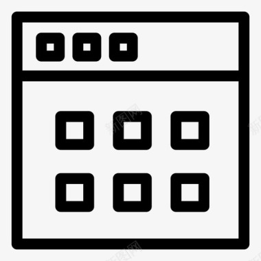 用户界面商务新闻图标
