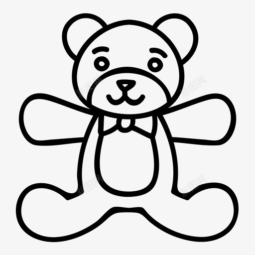 泰迪熊婴儿画svg_新图网 https://ixintu.com 泰迪 熊泰迪 熊婴儿 婴儿 画手 孩子 玩具