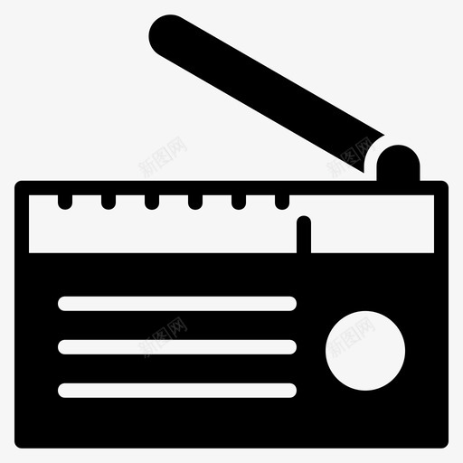 无线电通信电子svg_新图网 https://ixintu.com 无线电通信 电子 调频 媒体 通信