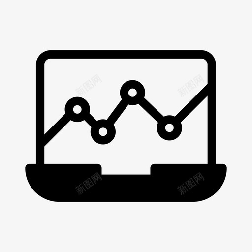 分析图表笔记本电脑svg_新图网 https://ixintu.com 图表 分析 分析图 笔记本 电脑 电脑报 报告 初创 企业 新业务 符号