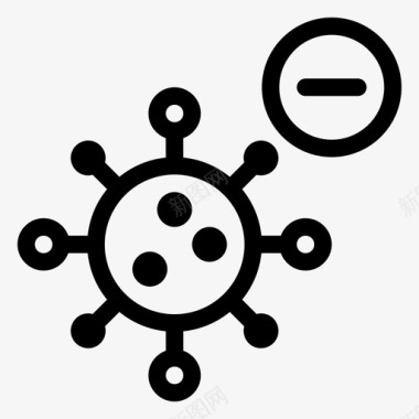 阴性冠状病毒结果图标
