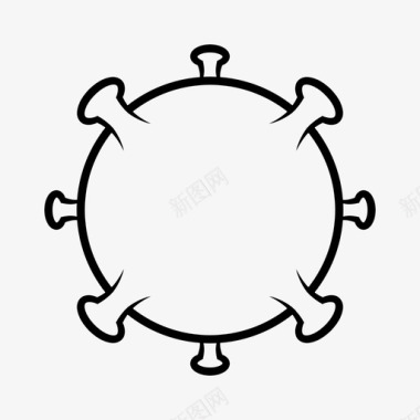 冠状病毒细菌冠状病毒19图标