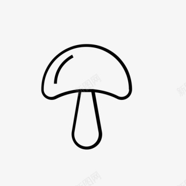 蘑菇图标轮廓图标