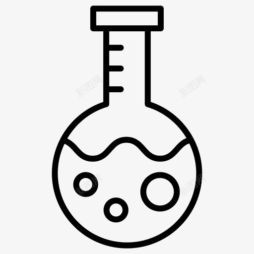 烧瓶锥形烧瓶实验svg_新图网 https://ixintu.com 烧瓶 锥形 实验仪器 实验室 科学