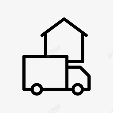 交货货物住宅图标