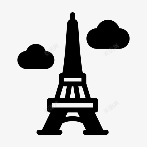 埃菲尔铁塔建筑法国svg_新图网 https://ixintu.com 埃菲尔铁塔 建筑 建筑法 法国 地标地