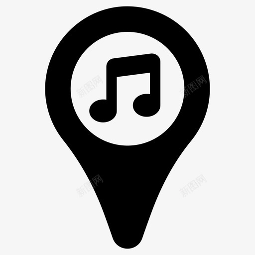音乐音乐厅音乐学院svg_新图网 https://ixintu.com 音乐 位置 音乐厅 音乐学 学院 地图 场地