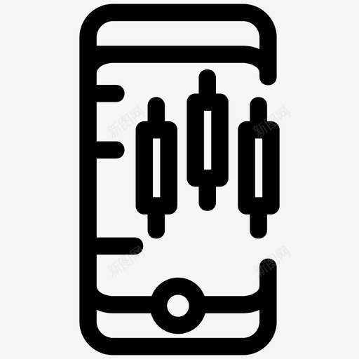贸易市场移动svg_新图网 https://ixintu.com 贸易市场 移动 在线 利润 平板电脑 金融和 融和 货币 轮廓 图标