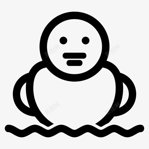 鸭子动物鸟svg_新图网 https://ixintu.com 鸭子 动物 鸟水 野生动物