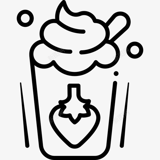 酸奶饮料健康svg_新图网 https://ixintu.com 健康 酸奶 饮料 草莓 健康食品