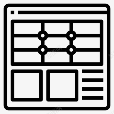 组成布局三分法图标