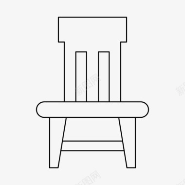 椅子家具坐图标