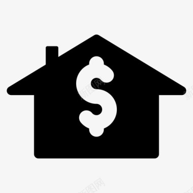 住房贷款抵押贷款房地产图标