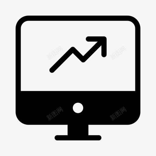 图表计算机增长svg_新图网 https://ixintu.com 图表 计算机 增长 屏幕 统计 信息 像素 完美 线条 轮廓