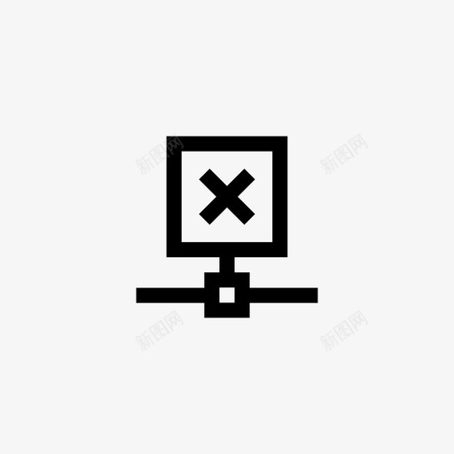 网络连接删除svg_新图网 https://ixintu.com 网络 连接 删除 共享 技术 网络技术 像素 完美 线条 轮廓