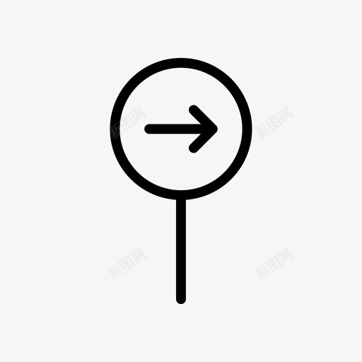 方向箭头板svg_新图网 https://ixintu.com 方向 箭头 板右 道路 对象 线条 符号