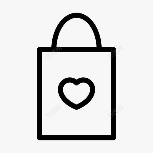 包信封心svg_新图网 https://ixintu.com 包信封 信封 心爱 购物 浪漫
