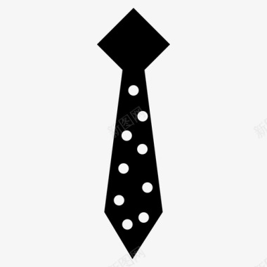 领带服装时装图标